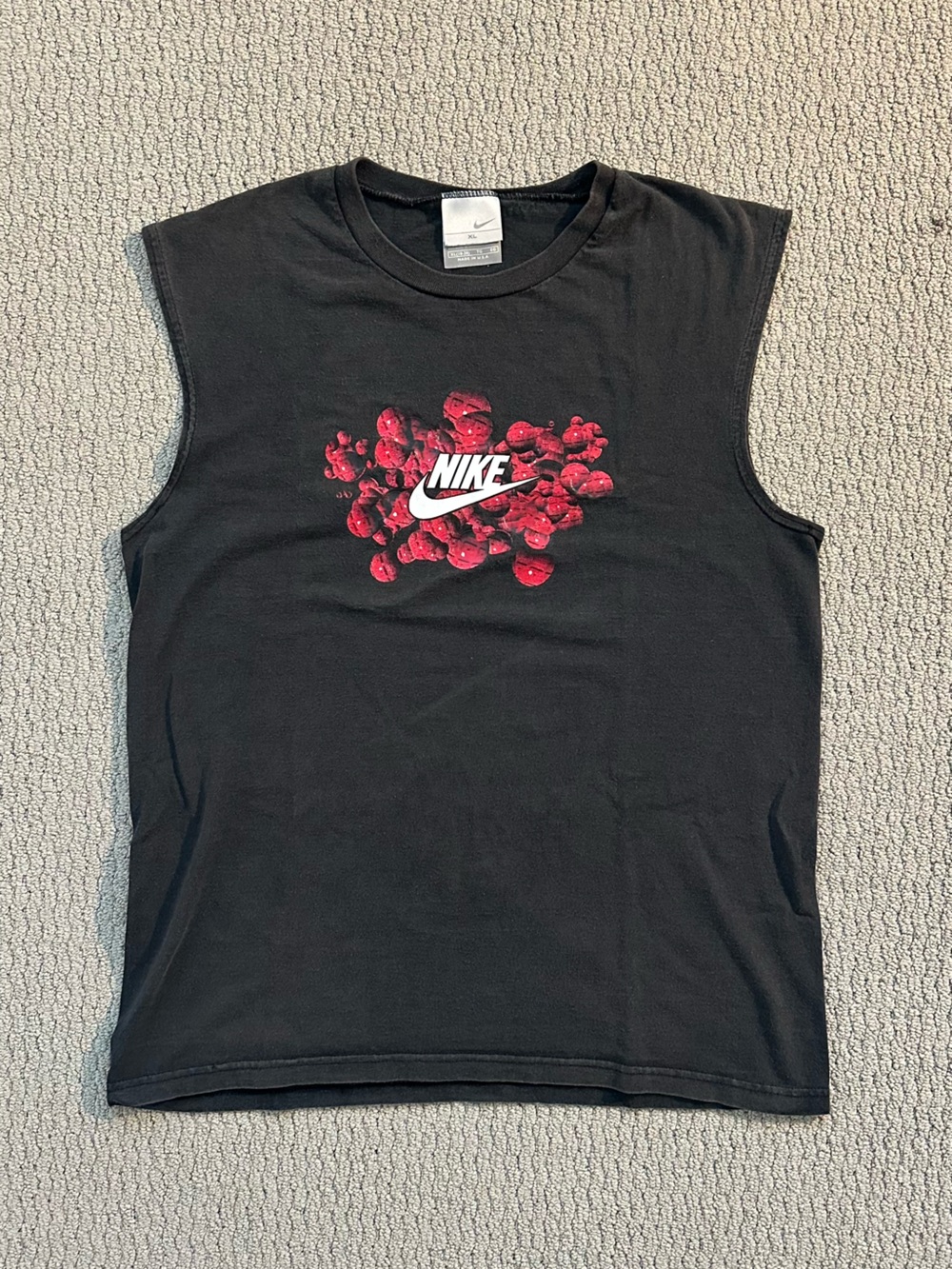 Vtg Nike Faded Black Tank